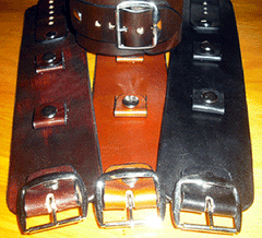 Wide Leather Watch Cuffs