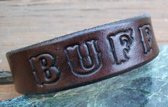 Leather Name Bracelet