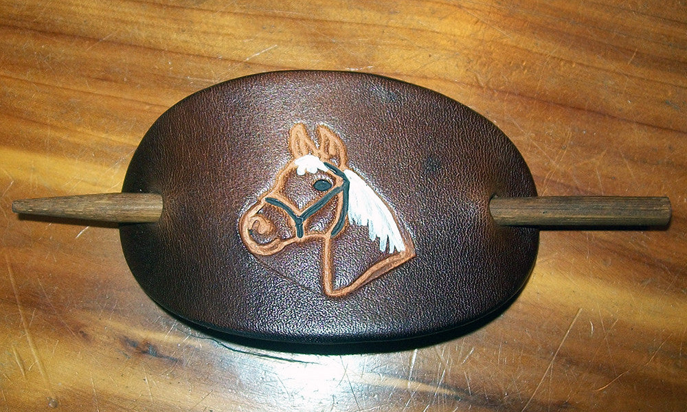 Barrette with Horses