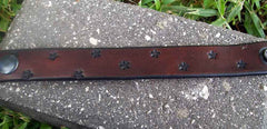 Celestial Stars Leather Wristband |  One Inch